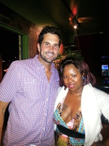 Lady Scribe of SRE Media Group here w/ Matt Leinart at his 2014 Annual Celebrity Bowl in Los Angeles. 